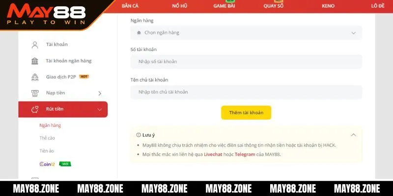 MAY88 - Link Bóng Đá Nhà Cái May88.Com Chính Thức 11 Rút tiền MAY88